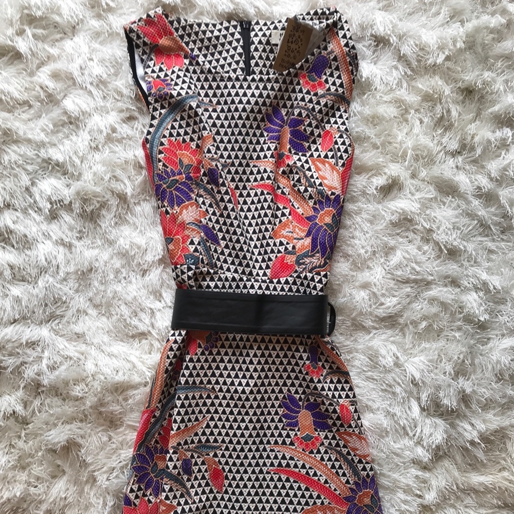 Black and White Printed Dress